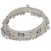 Silver Anklet Pair Ankle Jewelry 175 gms. 10 inches (sanklt035)