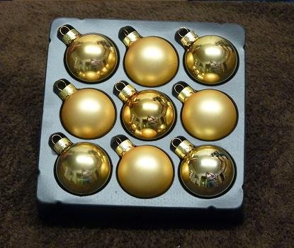 MQ 9x Glas Weihnachtskugeln Christbaumkugeln