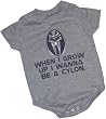 "When I Grow Up I Wanna Be A Cylon" -- Battlestar Galactica Infant Onesie Snapsuit