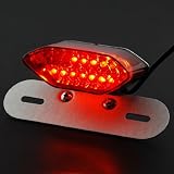 16 LED Red Motorcycle Brake Stop Tail Light Turn Signals Lamp Integrated Silver... by Astra Security