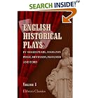 Click here to buy English Historical Plays by Shakespeare, Marlowe, Peele, Heywood, Fletcher, and Ford: Arranged for Acting, as well as... by  Unknown author.