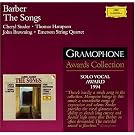 Barber: Songs: Grammophone Awards - Solo Vocal 94