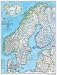 Map of Scandinavia Maps Art Poster Print, 23x30