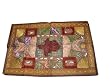 Graduation Gift- Beaded Moti Wall Hanging Earthy Gold Tapestry From India