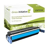 Green Initiative Remanufactured Cyan Laser Toner Cartridge for HP 645A (C9731A)