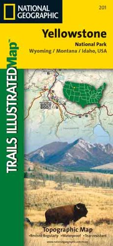 National Geographic Yellowstone National Park Wyoming/Montana, USA: Trails Illustrated Topo Map (Trails Illustrated - Topo Maps USA)