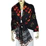 Wool Accessory Tie & Dye Embroidered Shawls 80 x 35 inches