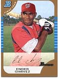2005 Bowman Gold #216 Ender Chavez FY - Washington Nationals (RC - Rookie Card Parallel) (Baseball Cards)