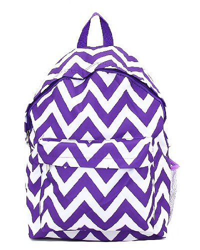 ... Backpack Chevron Purple – 015 SWT Ever Moda Quilted Purple Chevron