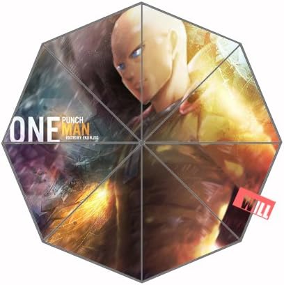 One punch man Custom Foldable Rain Umbrella Wind Resistant Windproof Floding Travel Umbrella