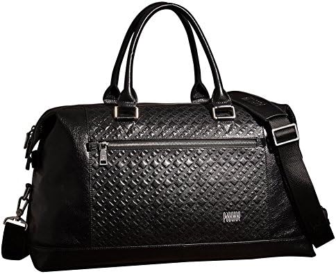 Mens Genuine Leather Handbag Tote Clutch Travel Business Handbag