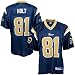 St Louis Ram Jerseys : Reebok St Louis Ram #81 Torry Holt Navy Blue Toddler Replica Football Jersey