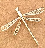 Dragon Fly Brooch In 14kt Gold - B0002CWV94
