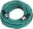 SEISMIC AUDIO - SAXLX-100 - 100' Green XLR Male to XLR Female Microphone Cable - Balanced - 100 Foot Patch Cord