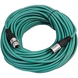 SEISMIC AUDIO - SAXLX-100 - 100' Green XLR Male to XLR Female Microphone Cable - Balanced - 100 Foot Patch Cord