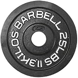CAP Barbell 25 lb Black Olympic Weight Plate