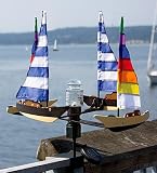 Toland Home Garden 240102 Aero Sailboat with Solar Beacon Light