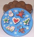 Scott's Cakes 1 lb. Christmas Ginger Snap Cookies in a Christmas Cookie Tin