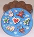 Gourmet Food : Scott's Cakes 1 lb. Christmas Ginger Snap Cookies in a Christmas Cookie Tin