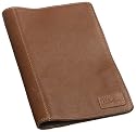 Cole Haan Hand-Stained Pebble Grain Leather Cover for 2nd Generation Kindle,Saddle Tan