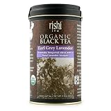 Rishi Tea Organic Earl Grey Lavender, 2.9-Ounce Tins (Pack of 4)