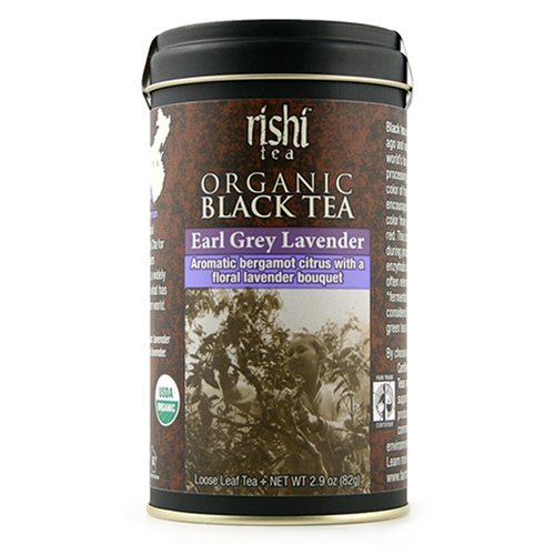 Rishi Tea Organic Earl Grey Lavender, 2.9-Ounce Tins (Pack of 4) by Rishi Tea