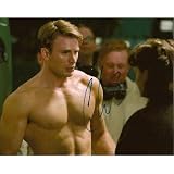 Shirtless Chris Evans Captain America Signed Photograph In-person