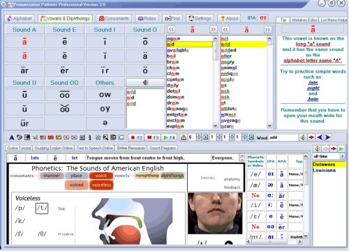 Software: American English Pronunciation Patterns Professional Version 3.0     Perfect English Learning Software for ESL Students