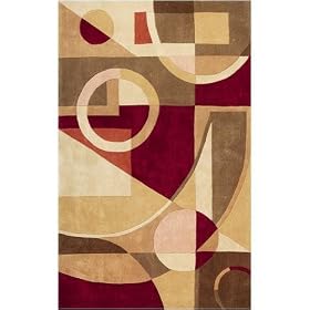 Art Deco Area Rug, 5-footx8-foot, BEIGE by Home Decorators Collection