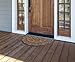 Milliard Decorative Swirl Coco Fiber Half Round Durable Outdoor Entrance Doormat - 18in.x30in.