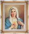 Immaculate Heart of Mary by Simeone Framed Art, 16" x 20" - MADE IN ITALY
