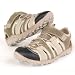 s.OLIVER KIDS , Kinder Leder Sneaker mit Klett, Slip On Sandale, khaki-natur