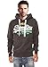 Superdry Men's Tri-Color Logo Entry Hoodie-Charcoal Marl-2XL