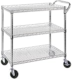 Seville Classics Industrial All-Purpose Utility Cart, NSF Listed