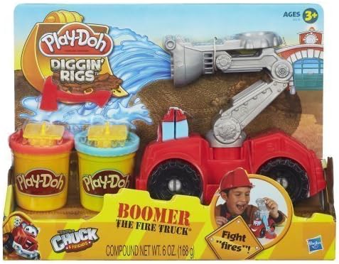 Play-Doh Diggin' Rigs Boomer the Fire Truck Toy, Kids, Play, Children by Games 4 Kids