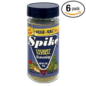 Vege-Sal Vegetized Seasoning Salt, 4-Ounce Shaker (Pack of 6)