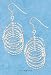 Sterling Silver Multiple Circle Spinner Earrings On French Wire S