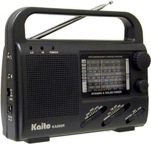 Kaito KA009R 4-Way Powered Emergency Crank Radio
