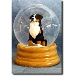 Greater Swiss Mountain Dog Musical Snow Globe