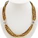 EXP Handmade Pearl & Silver Four-Strand Necklace