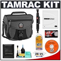 Tamrac 5501 Explorer 1 Camera Bag (Black) + Accessory Kit for Canon Rebel XSi, XS, T1i, XTi, 40D, 50D, Nikon D40, D60, D5000, D90, D300, D700, Olympus Evolt E-30, E-450, E-520, E-620, and Sony Alpha A200, A300, A350, A700 Digital SLR Cameras