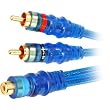 Raptor NBRCA-Y1 0.5-Feet (0.15m) RCA Cable with 1 Female/2 Male Y-DB Adaptor