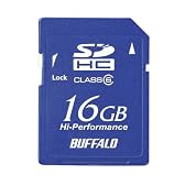 BUFFALO Class6 SDHC対応SDカード16GB MB-RSDC-16GB