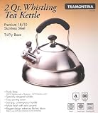 Review   / Tramontina 2 Qt. Whistling Tea Kettle Premium 18/10 Stainless Steel