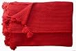 Handmade Alpaca Natural Fiber Throw - Cherry Red Handmade Alpaca Natural Fiber Throw - Cherry Red
