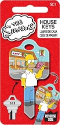 The Simpsons Homer & The Donut Schlage SC1 House Key