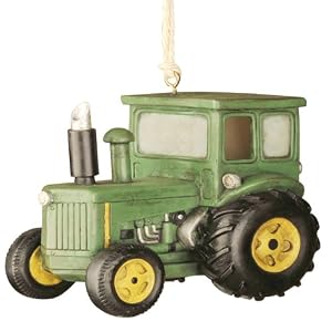 Red Carpet Glass Studios Birdie In The Woods Birdhouse, Green Tractor