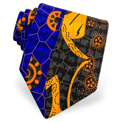 Men's Fracture Silk Tie by Electric Neckwear in Your Choice of Color