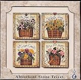 Tile Trivet ~ Country Baskets ~ 6 inch x 6 inch ~ code 616
