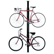 Gear Up Floor to Ceiling Aluminum Bike Rack Black